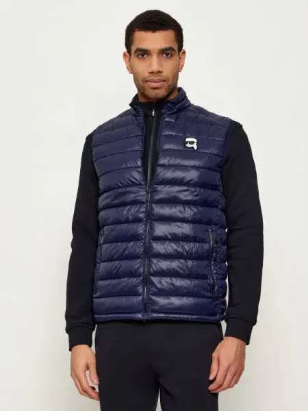 Karl Lagerfeld Szteppelt mellény kék