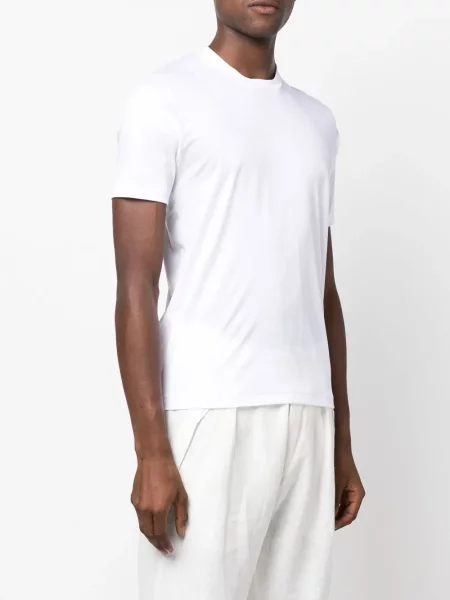 Тениска Zimmerli с кръгло деколте бяло