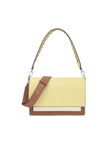 Tous torebka crossbody z imitacji skóry żółta