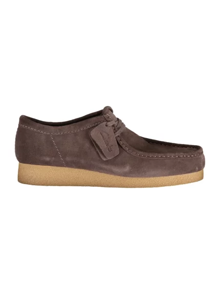 Półbuty Clarks zamszowe brązowe