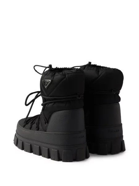 Matlasat botine Prada negru