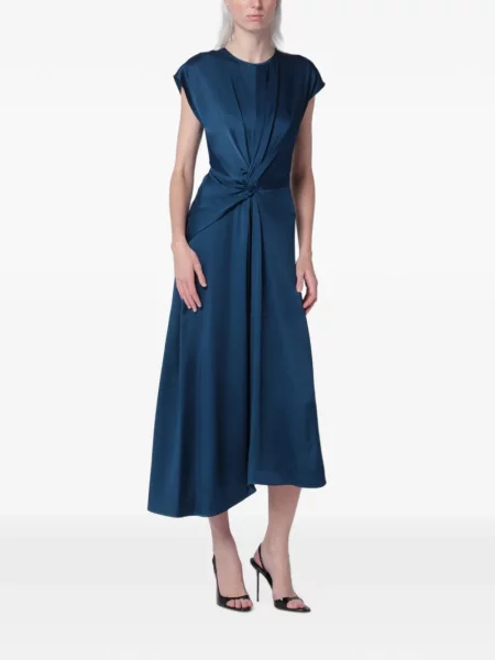 Rochie midi Victoria Beckham albastru