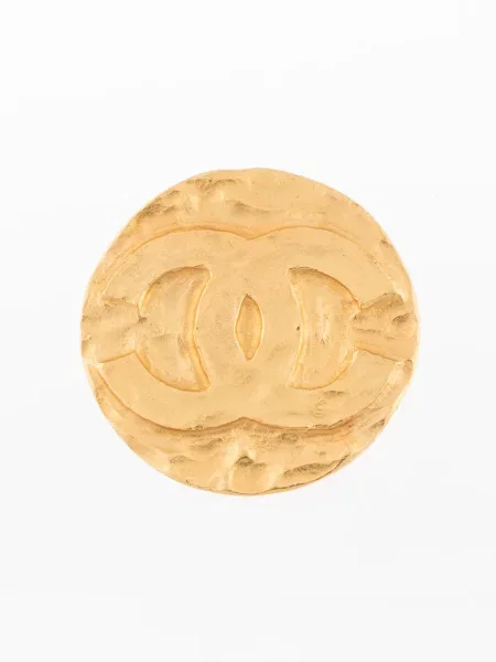 Brož Chanel Pre-owned zlatá