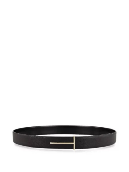 Curea Tom Ford din piele cu autograf negru