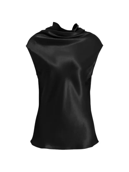 Top Alberta Ferretti fără mâneci negru