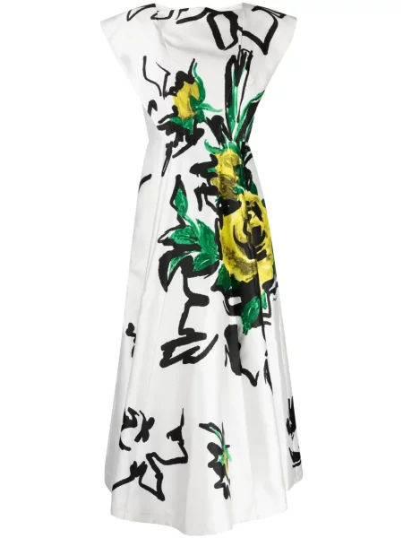 Rochie Philosophy Di Lorenzo Serafini din satin de costum alb