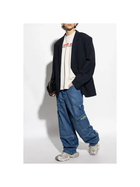 Jeansy Off-white białe