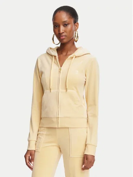 Juicy Couture dukserica na zakopčavanje sa kapuljačom ženska ROBERTSON GOLD žuta