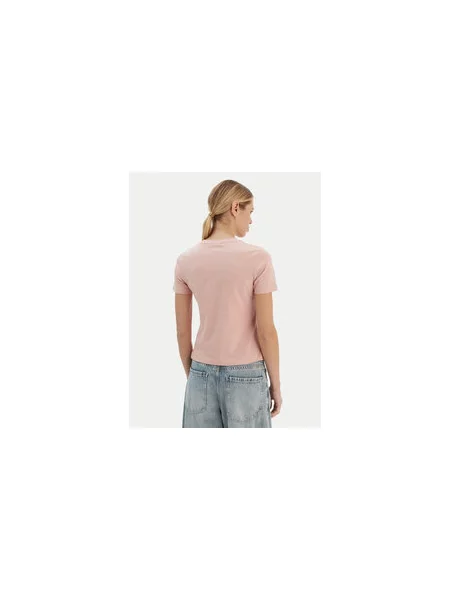 Guess Marškinėliai Regular Fit rožinė