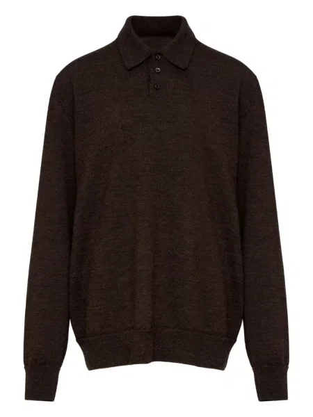 Polo Maison Margiela de lână maro