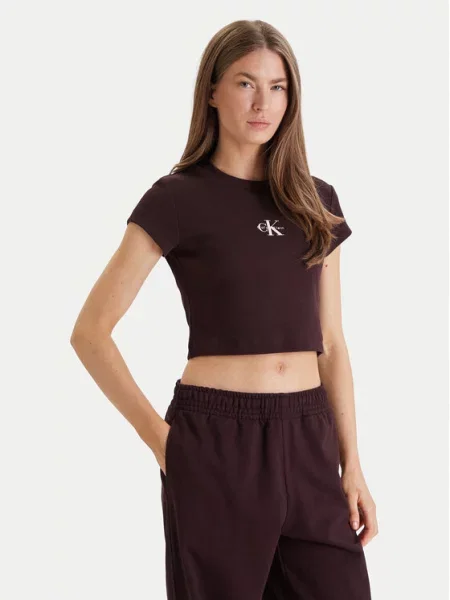 Calvin Klein Jeans Marškinėliai ruda