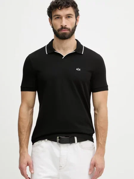 Armani Exchange polo majica črna