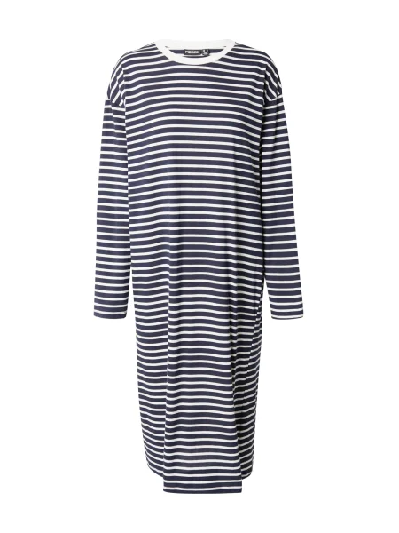 PIECES Rochie JUPITER albastru închis alb