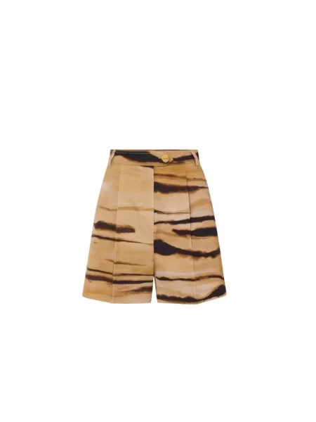 Wielobarwność szorty Elisabetta Franchi w tygrysie prążki