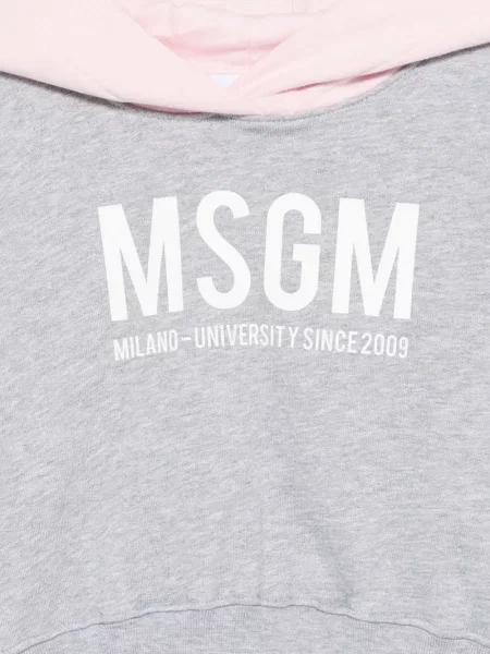 Bluza z kapturem dziecięca Msgm szara