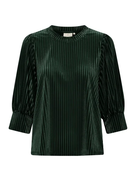 Kaffe Bluză Caca smarald verde