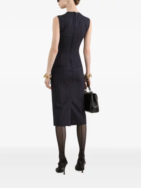 Rochie tip creion Dolce & Gabbana de lână albastru