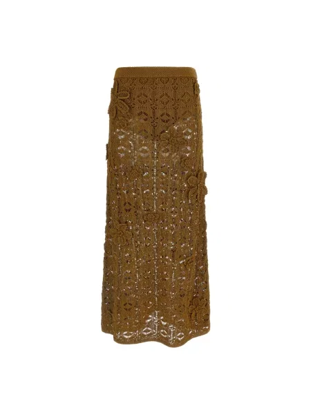 Spódnica midi Pinko brązowa