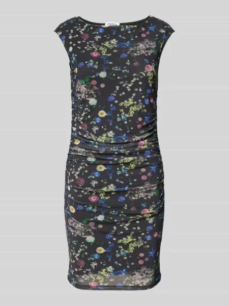 Sukienka mini z okrągłym dekoltem Edited czarna