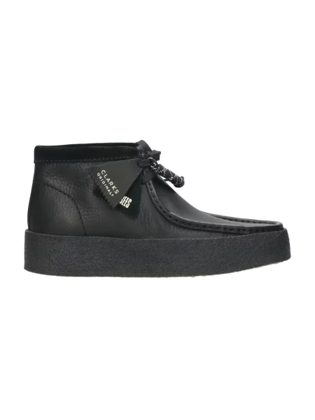 Botki Clarks skórzane czarne