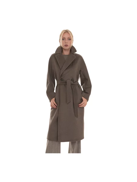 Płaszcz Weekend Max Mara brązowy