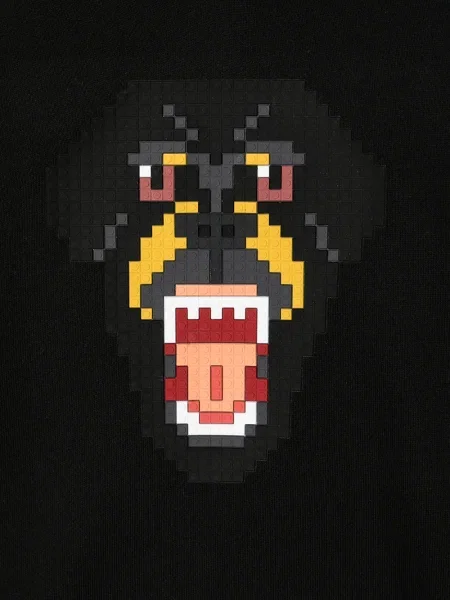 Bluza z kapturem dziecięca Mostly Heard Rarely Seen 8-bit czarna