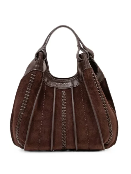 Geantă shopper Gianni Chiarini țesută maro