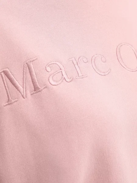 Кофта Marc O'Polo з капюшоном з аплікацією рожевий