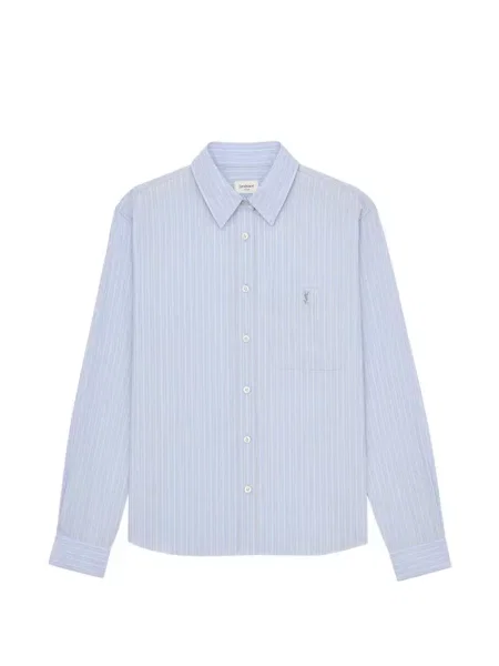 Bluzka Saint Laurent w paski niebieska