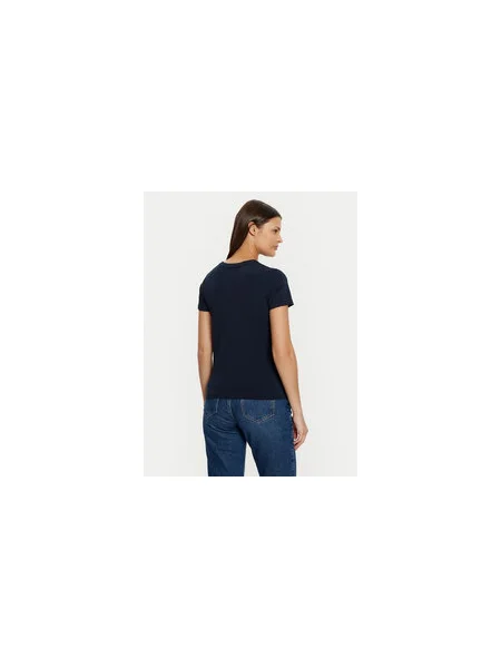 Guess Jeans Póló Slim Fit sötétkék