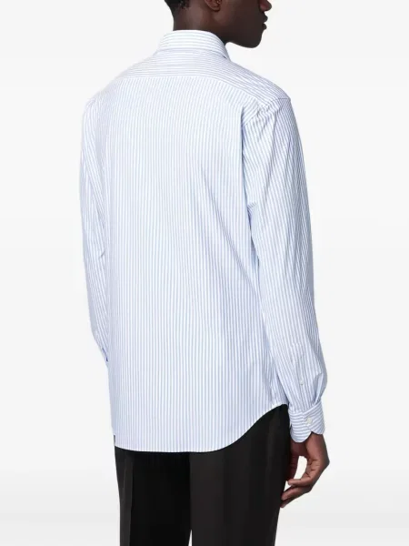 Pruhovaná dlouhá košile Xacus modrá