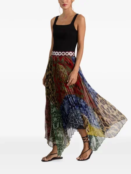 Fustă midi Alice + Olivia roșu