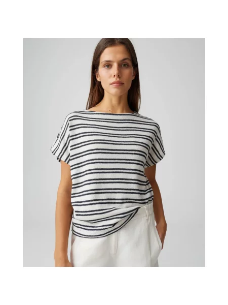 T-shirt z mieszanka model Sostal' Opus granatowa