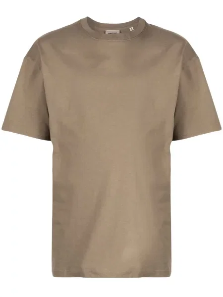 Tricou Fear Of God Essentials cu decolteu rotund cu autograf maro