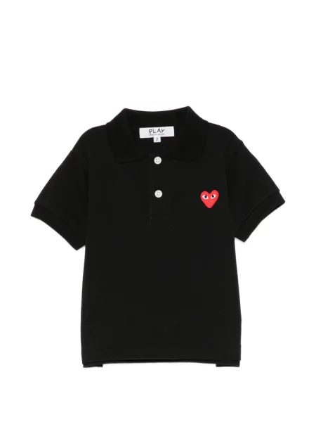Koszulka polo dziecięca Comme Des Garcons Play czarna