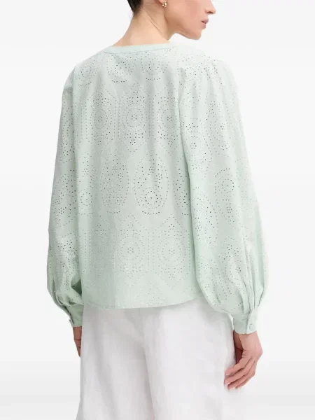 Top Mos Mosh cu decolteu în V verde