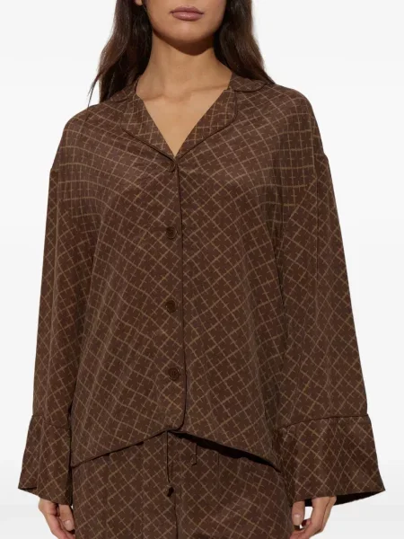Košulja By Malene Birger s printom smeđa