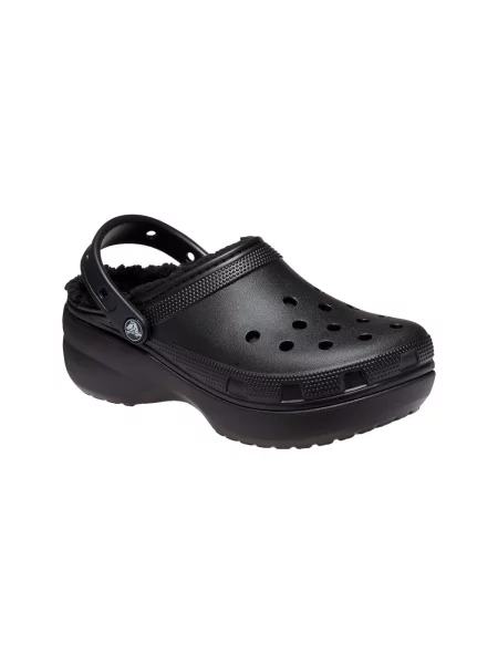 Platform talpú klasszikus félcipő Crocs fekete