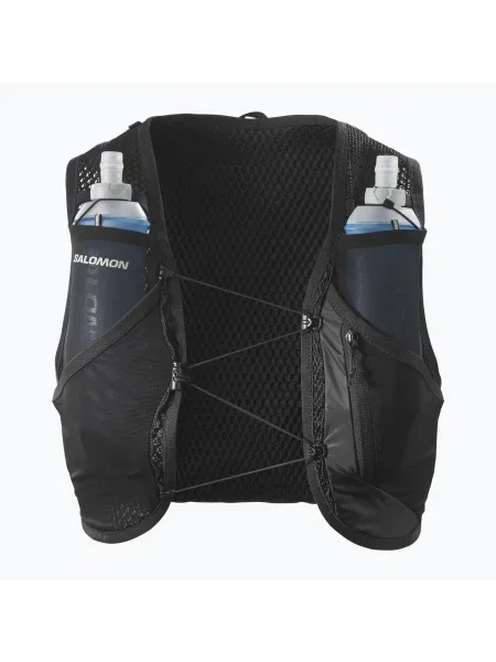 Salomon Active Skin 8 комплект черна/метална жилетка за бягане черно