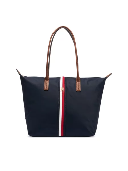 Torbica Tommy Hilfiger Popette Tote Corp Tamnoplava