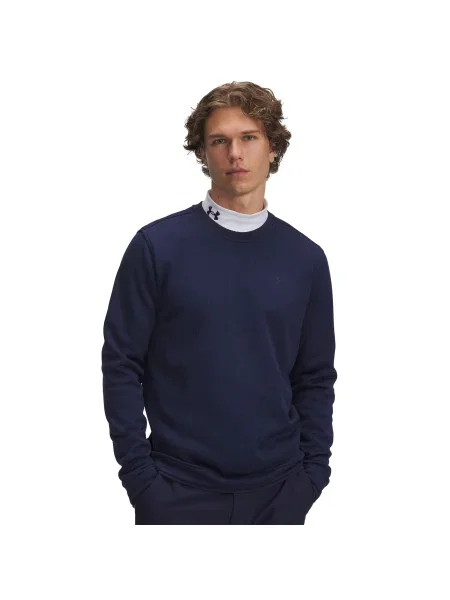 Pulover Under Armour din fleece albastru