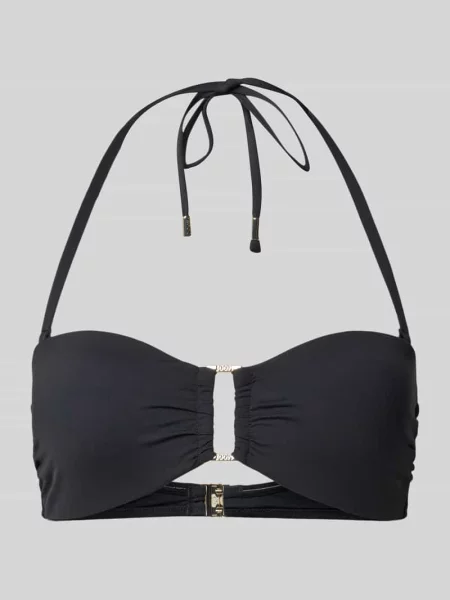 Góra od bikini w formie bandeau model MONOCHROME BEACH' Joop! Collection czarne