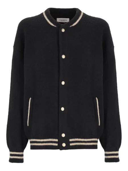 Geacă bomber Laneus tricotate negru