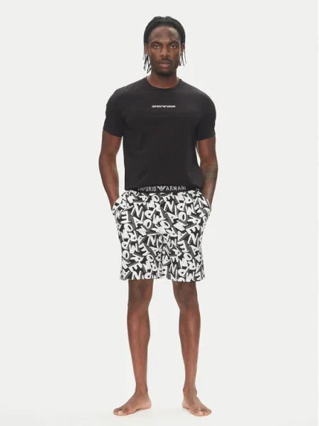 Pijamale Emporio Armani Underwear negru