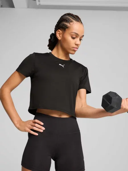 Детская спортивная футболка Puma черная