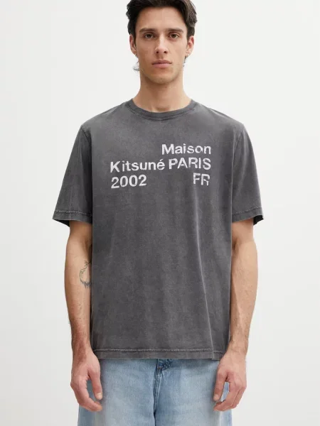 Maison Kitsuné tricou oversized bărbătesc de