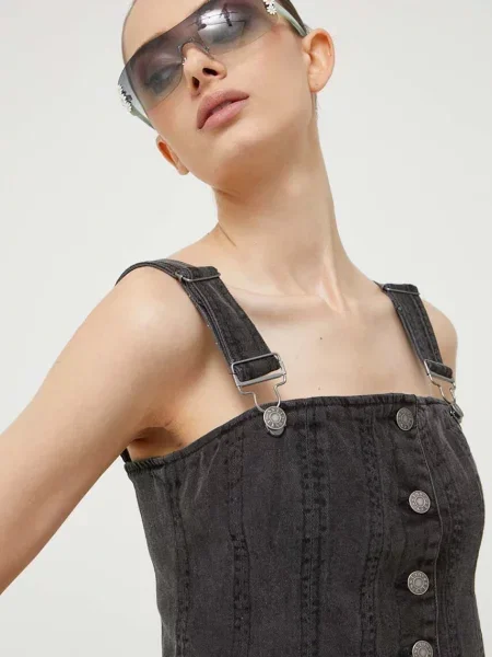 Джинсовий топ Guess Originals сірий