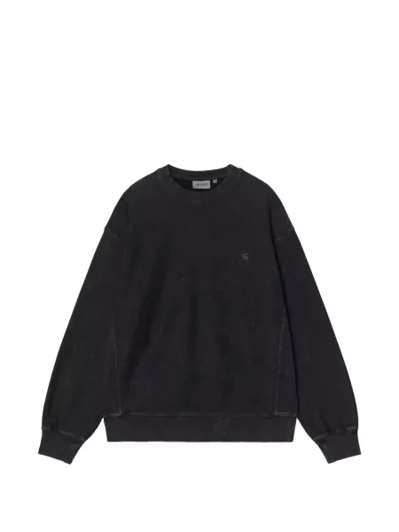 Pulover Carhartt Wip cu broderie negru
