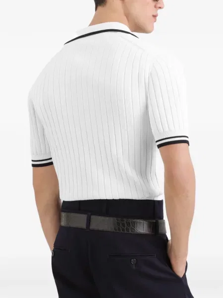 Tricou polo Dolce & Gabbana alb