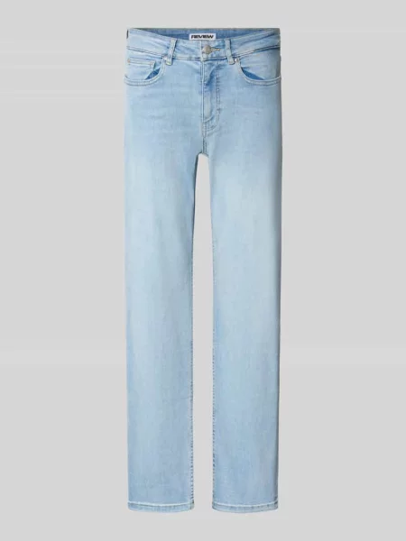 Jeansy o kroju straight fit z mieszanki bawełny Review